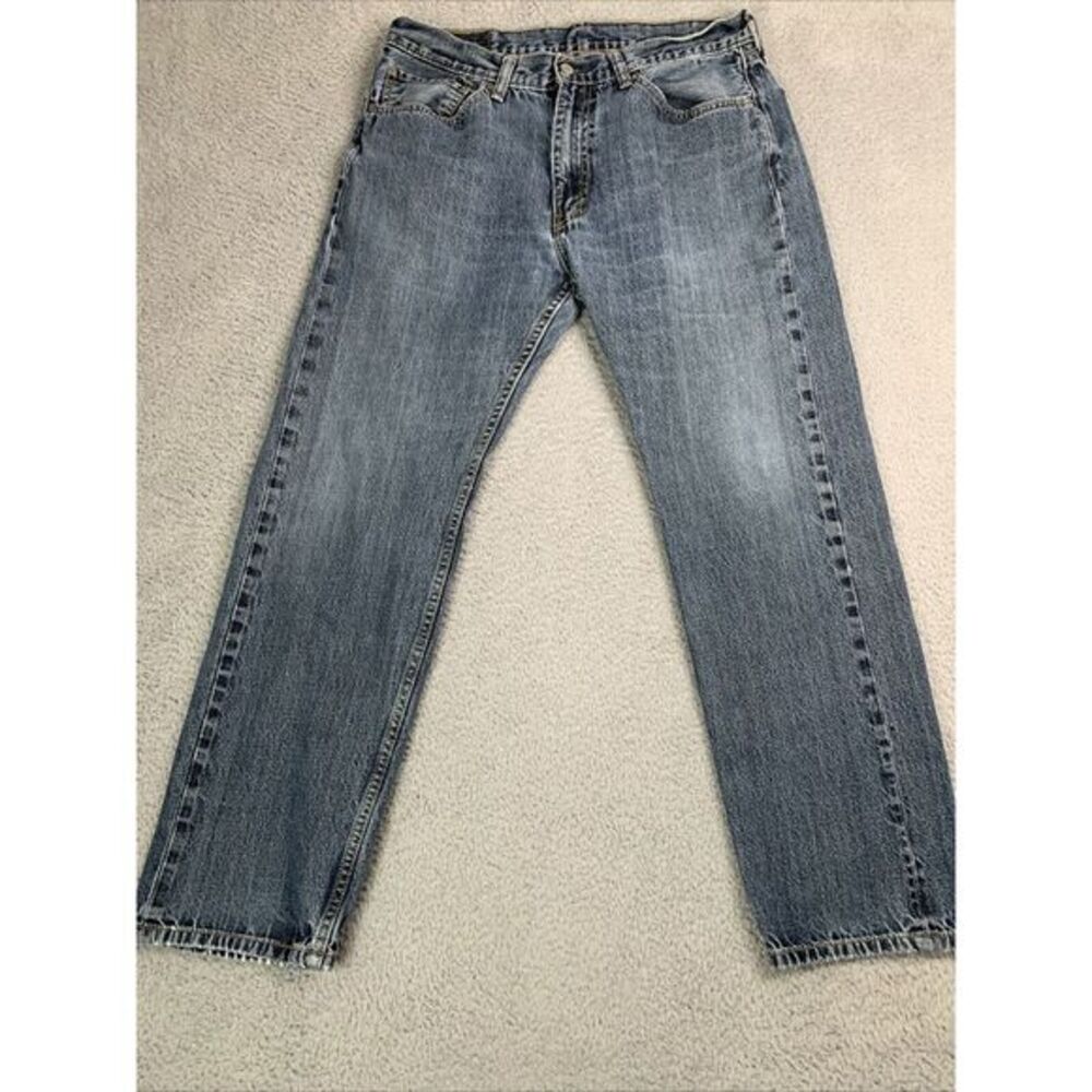 Levis 505 Jeans‎ Mens 36x32 Blue Regular Straight Workwear Medium